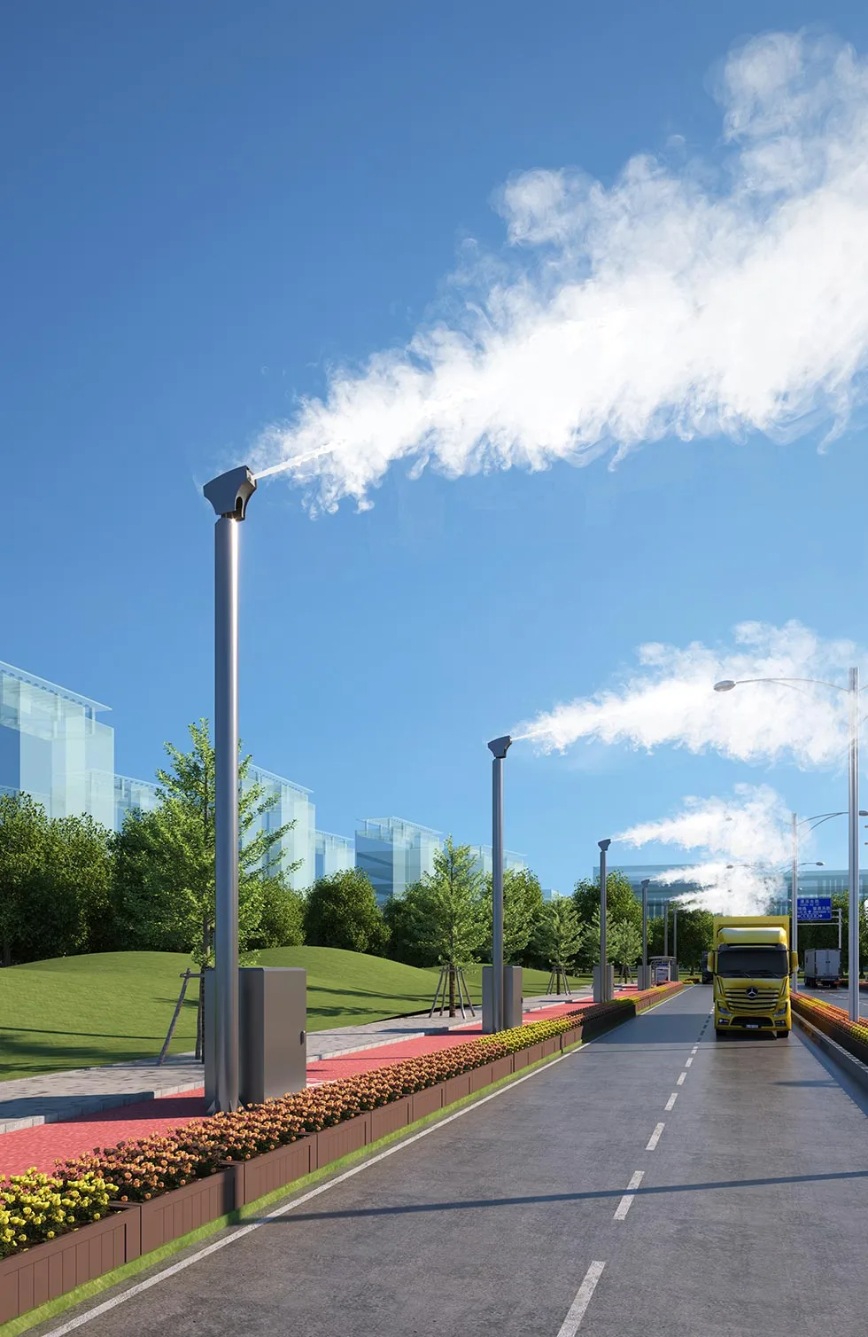 Humidification and Dust Suppression Spray Column